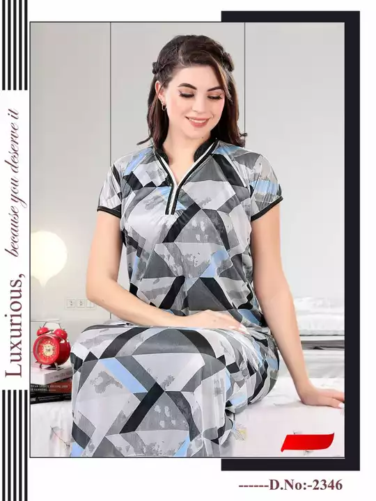 Product image of New Design Nightdress For Women's, Printed Nighty, price: Rs. 175, ID: new-design-nightdress-for-women-s-printed-nighty-e0ef0263