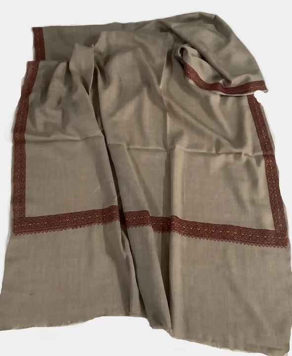 Product image of Semi Pashmina Woollen Shawls Kashmiri Emb D.no Ndh1 , price: Rs. 800, ID: semi-pashmina-woollen-shawls-kashmiri-emb-d-no-ndh1-b20b52f3