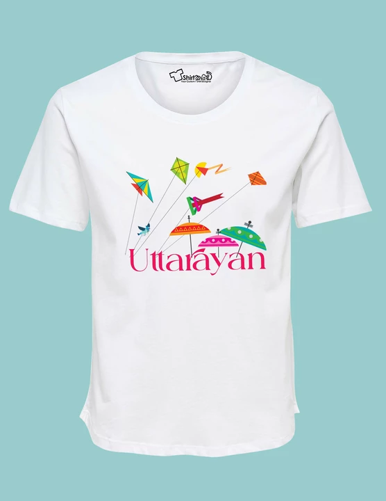 Uttrayan special t-shirt, Sarena fabric  uploaded by VR7 TRENDZ on 1/9/2023