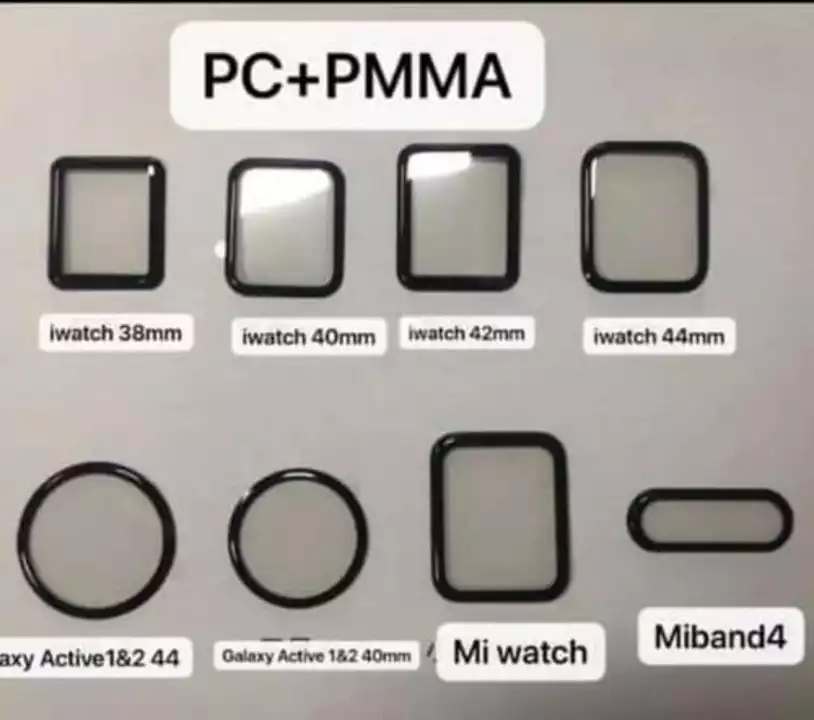 Watch PC PMMA Protection Watch tempered Glass  uploaded by Chamunda Mobile B2B on 1/10/2023