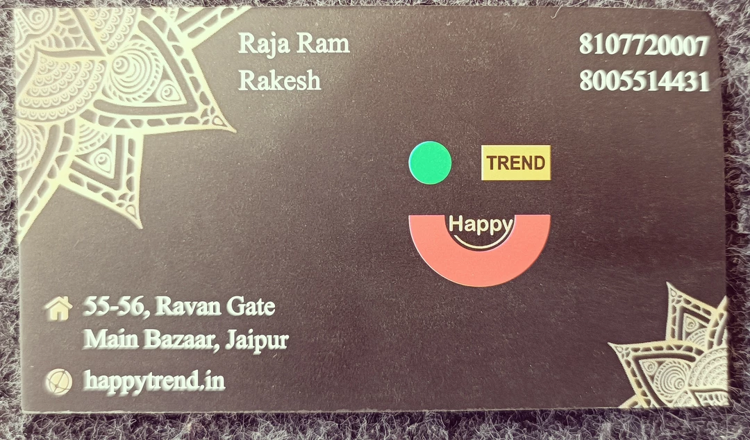 Visiting card store images of Happy Trend