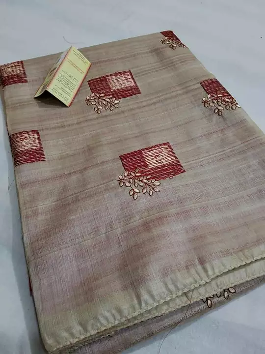 Silk embroidery saree  uploaded by business on 1/10/2023