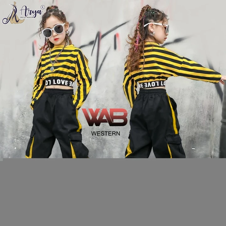 WEB WESTERN CHILDREN

- Top and Pant

- Design - 4

- Fabric - Lycra

- Digital print

- Size

    Y uploaded by SN creations on 1/10/2023