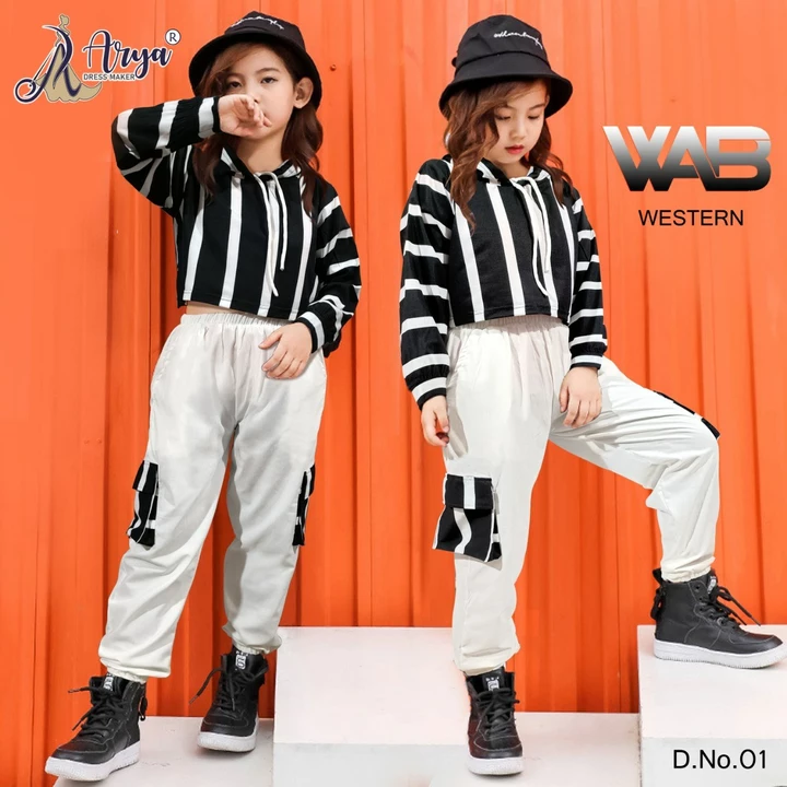 WEB WESTERN CHILDREN

- Top and Pant

- Design - 4

- Fabric - Lycra

- Digital print

- Size

    Y uploaded by SN creations on 1/10/2023