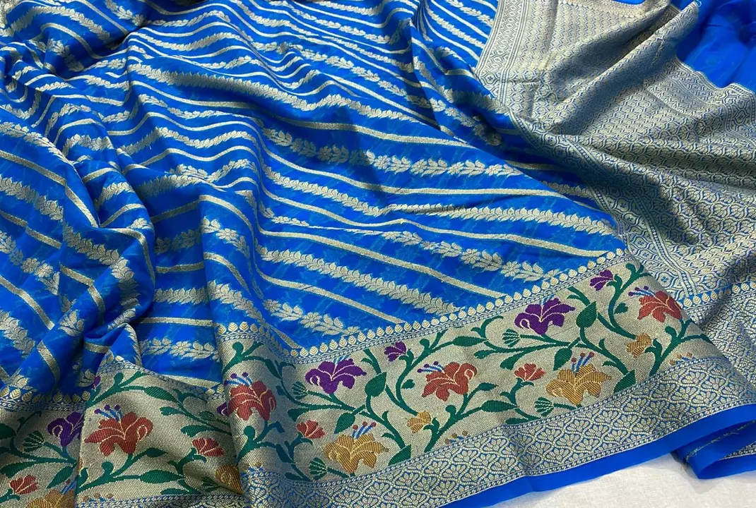 Semi jorjet uploaded by Saree manufacturing on 1/10/2023