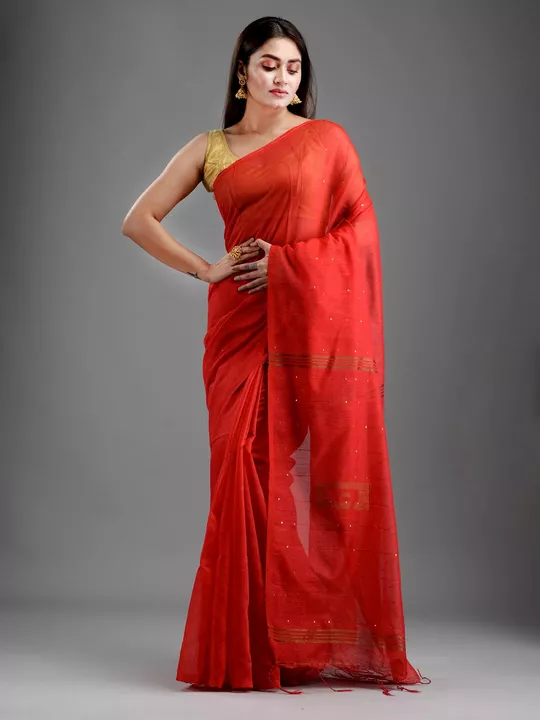 Handloom Sequence Saree With BP  uploaded by Milaans on 5/30/2024