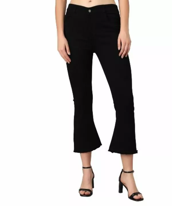 Post image Single Button Stretchable Ankle Length Flared Fit Jeans For Women
Article :- [472]
Brand :- M Moddy
Colour :- Black, C_Blue,Grey,HW,Ice
Fabric Used :- Denim Lycra Blend
Sizes Set :- 28(2) | 30(2) | 32(1)
Pack Of 5 Pieces
Ideal For Girls &amp; Womens