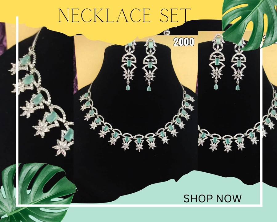 Cz Necklace set  uploaded by ZEELLO BOUTIQUE on 5/28/2024
