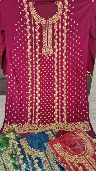 Hand work suits  uploaded by Suhail fashion on 1/10/2023