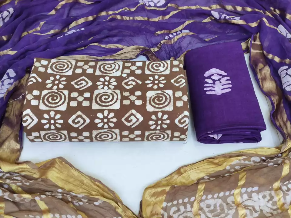 Real Batik Cotton Dress Material  uploaded by Yunus E-Store on 5/28/2024
