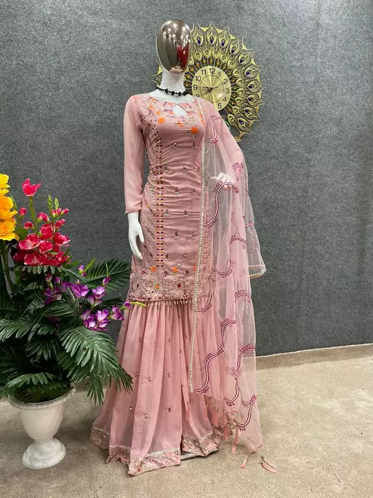 Stylist Designer sharar uploaded by Arati's Woman's 'Ethics Wear on 1/10/2023