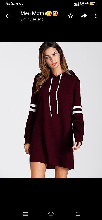 Ladies long hoodie uploaded by business on 2/11/2021