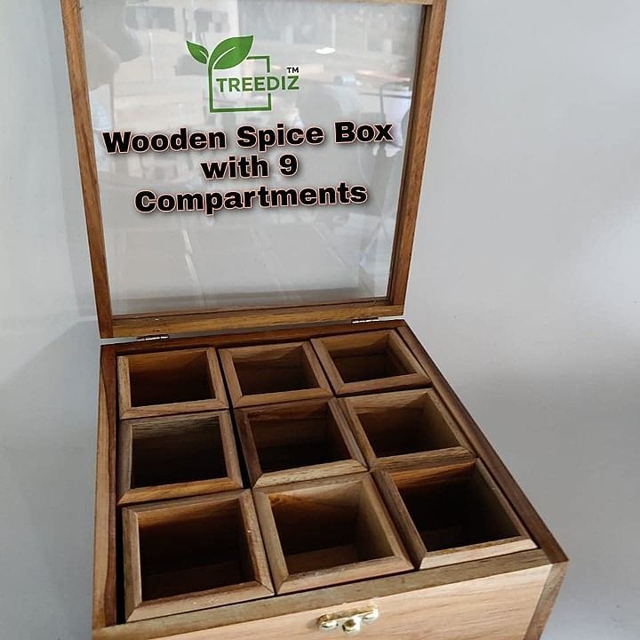 Seesam wood spice box uploaded by Aanishi creation  on 2/11/2021