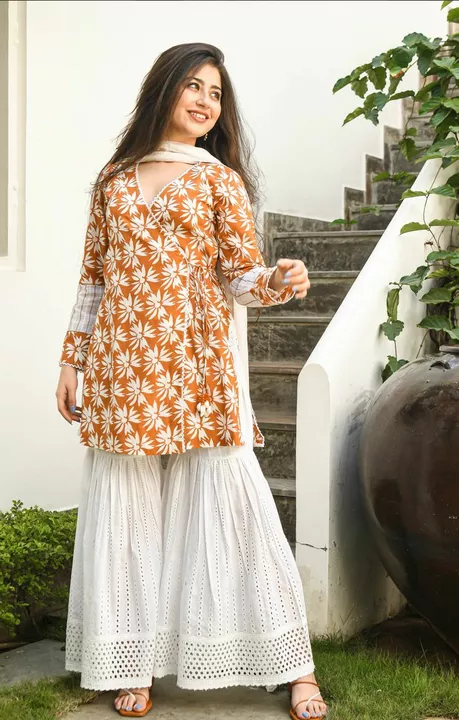 Look gorgeous in zaina couture cotton outfit 

Anrakha pattern kurti with lace and tassel details 

 uploaded by Zainy collection on 1/10/2023