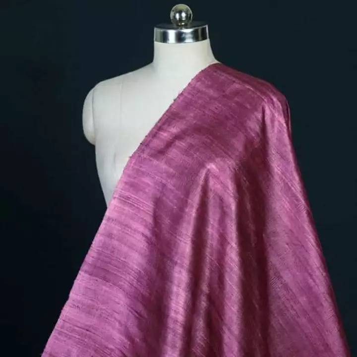 Tussar ghicha plain dye saree uploaded by business on 1/10/2023