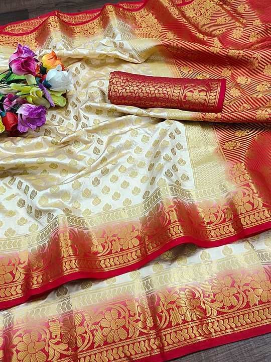Nylon silk dyed saree  uploaded by E Etextile Expo on 2/11/2021