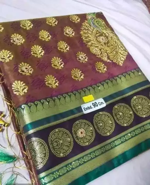 *Festive Satin Zari Embroidered Sarees with Blouse piece*

*Price 680*

*Free Shipping Free Delivery uploaded by SN creations on 1/10/2023