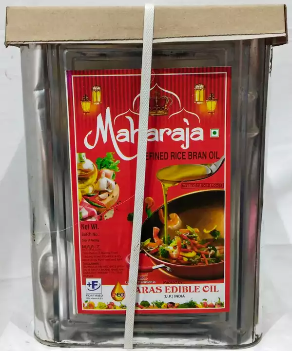 Maharaja refinded rice bran oil uploaded by business on 1/10/2023