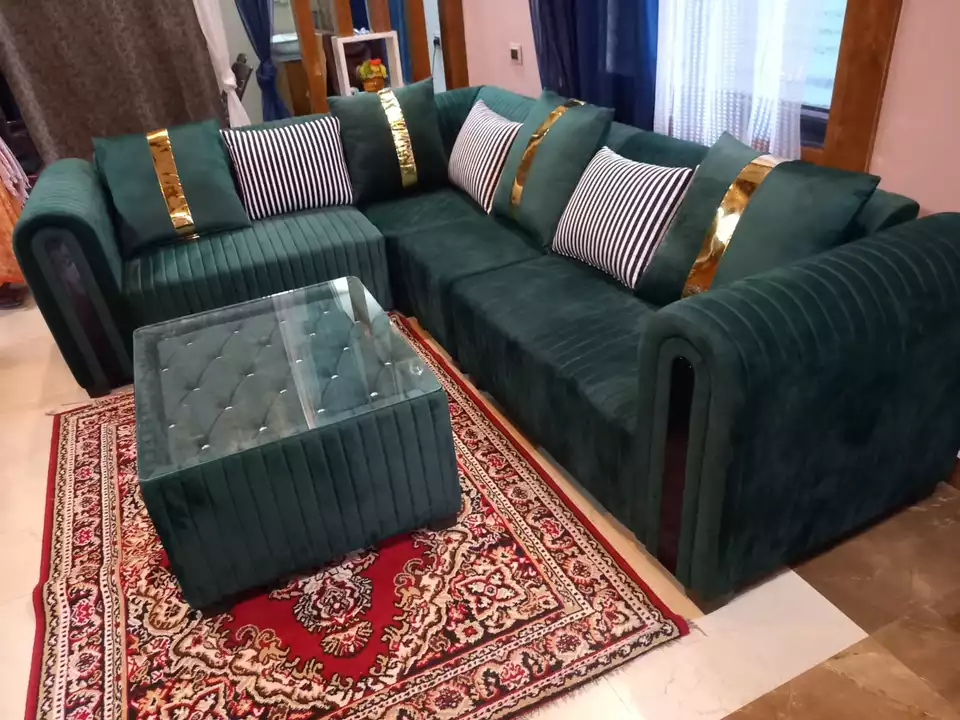 Suede fabric l sofa set uploaded by business on 1/11/2023