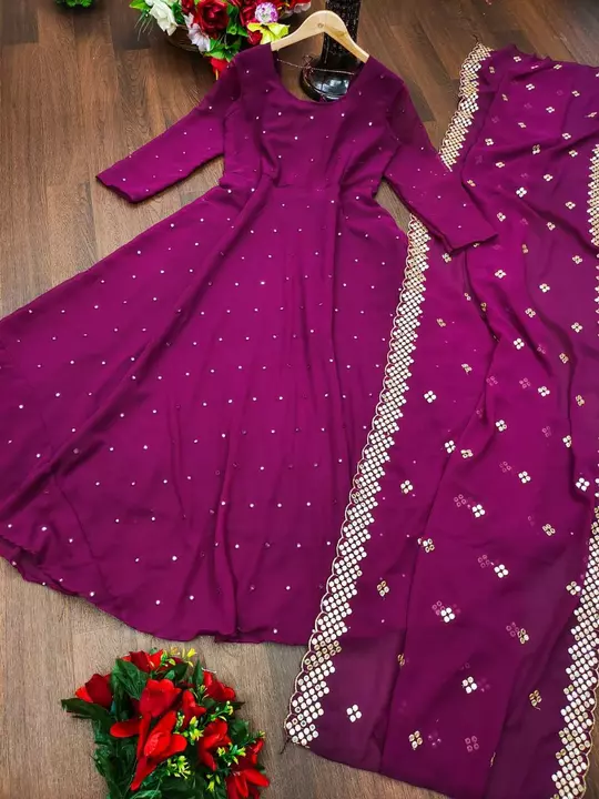 Anarkali and dupatta  uploaded by Narwariya ma Garments  on 1/11/2023