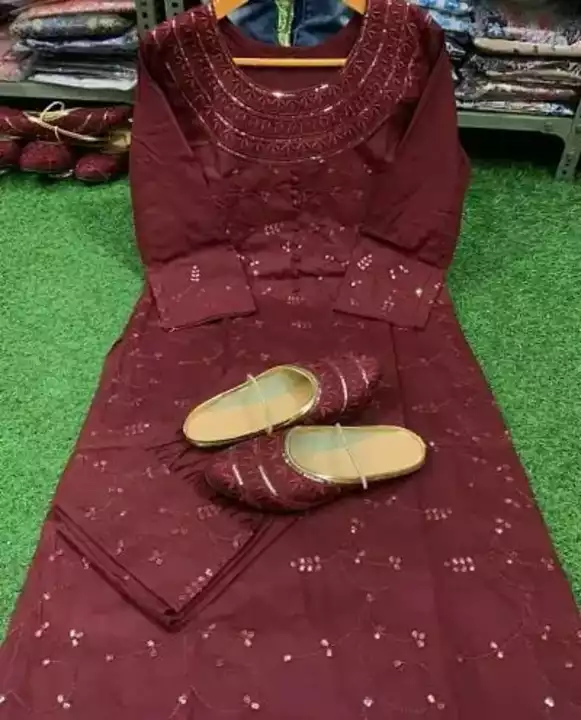 *Fancy Rayon Kurti Bottom Set with Jutti*

*Price 650*

*Free Shipping Free Delivery*

*Sizes*: M (B uploaded by SN creations on 1/11/2023