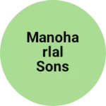 Business logo of Manoharlal Sons