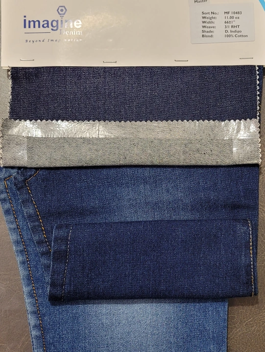 Product image of Non Stretch Denim Fabric, price: Rs. 155, ID: non-stretch-denim-fabric-c450f4e0