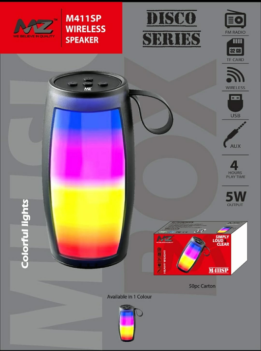 MZ M411SP Bluetooth Portable Lamp in Build Speaker uploaded by Kripsons Ecommerce 9795218939 on 1/11/2023