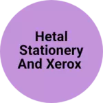 Business logo of Hetal stationery and xerox