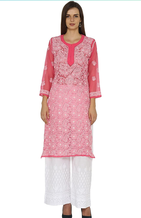 Front allover jaal kurti Georgette  uploaded by business on 1/11/2023