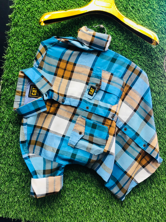 Fabric Cotton Double Pocket New Design Checked Shirts uploaded by M/s Ritik Readymade Garments on 5/28/2024
