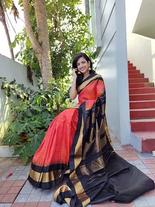 Pochampally ikkat heavy design silk sarees uploaded by business on 2/11/2021
