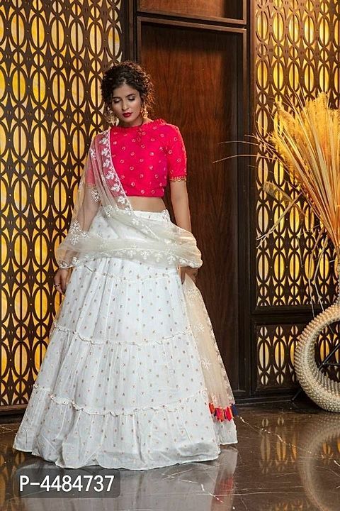 *New Arrival Bollywood Style Silk Blended Lahenga Choli For Women(semi-stiched)*

 *Size*: 
Free Siz uploaded by business on 2/11/2021