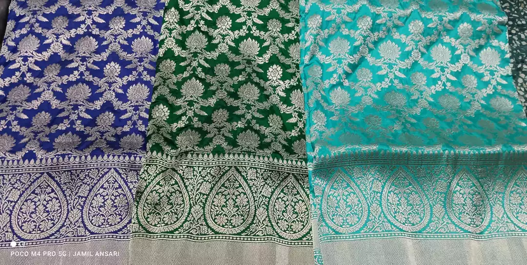 Pure katan silk handloom saree  uploaded by Pure katan silk on 1/11/2023