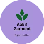 Business logo of Aakif garment trippur