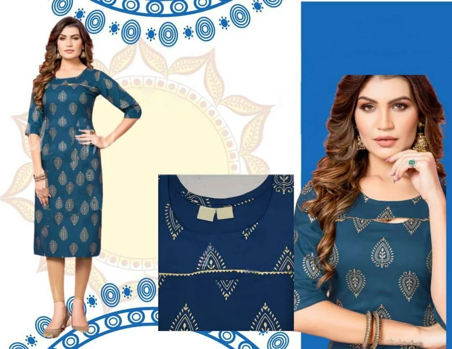 resenting New Beautiful Reyon FOIL Catalogue  by Glamour Kurti👚

🔘 Code: GF 167

▪ Fabric: 14kg He uploaded by SN creations on 1/11/2023