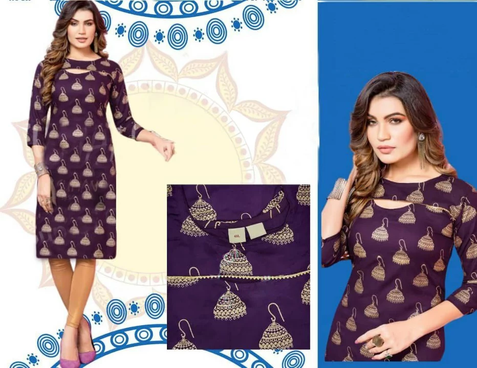 resenting New Beautiful Reyon FOIL Catalogue  by Glamour Kurti👚

🔘 Code: GF 167

▪ Fabric: 14kg He uploaded by SN creations on 1/11/2023