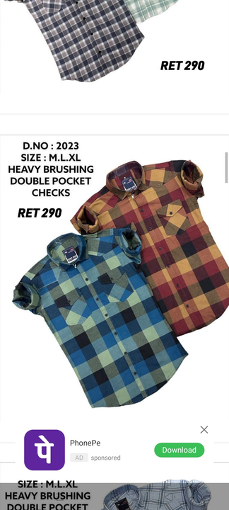 Checks double pocket  uploaded by A.k.N garments on 1/11/2023