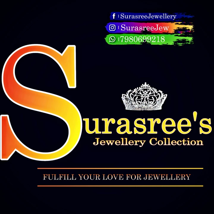 Visiting card store images of Surasree's Jewellery Collection