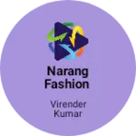 Business logo of Narang fashion