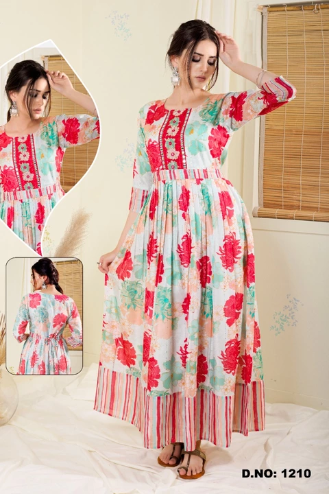 Gown style kurti  uploaded by business on 1/11/2023