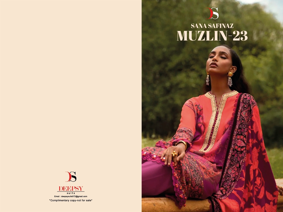 Sana safinaz muzlin 22-3 Deepsy suits uploaded by AHC 2 on 1/11/2023