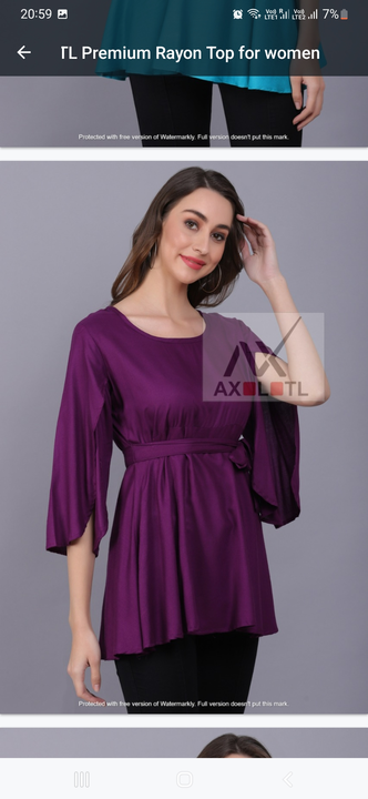 Premium qualitu Rayon Tunic Top for women uploaded by AXOLOTL on 1/11/2023