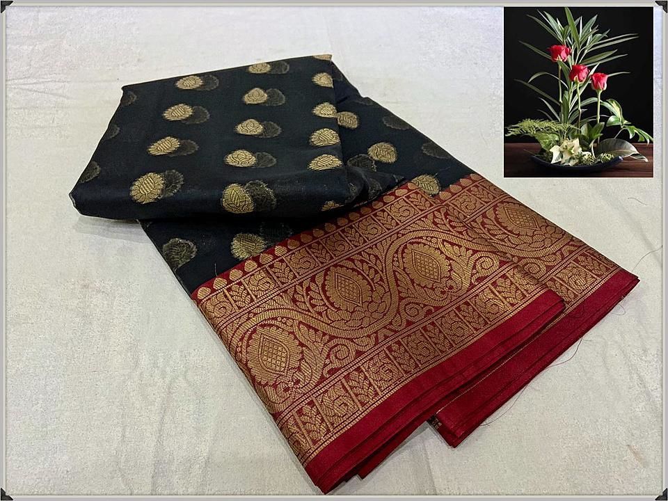 Banarasi Cora zari muslin butti high quality silk saree uploaded by business on 2/11/2021