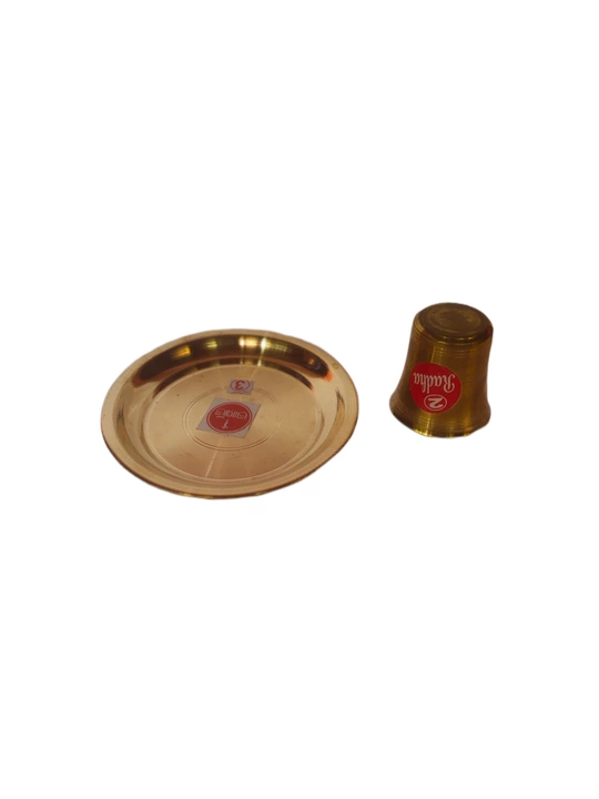 Puja plate and glass  uploaded by MAA TARA TRADING on 1/11/2023