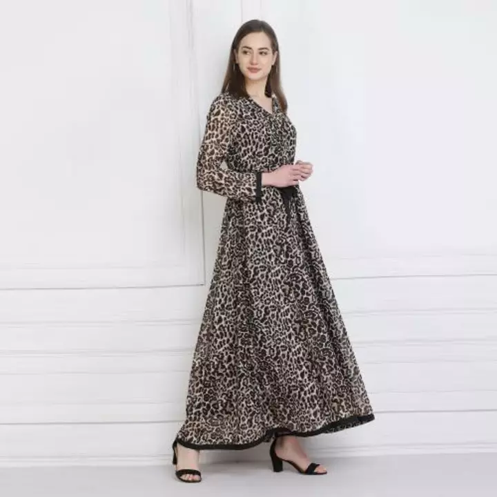 Women polyester Animal print Dress  uploaded by Anshara Fashion on 1/11/2023