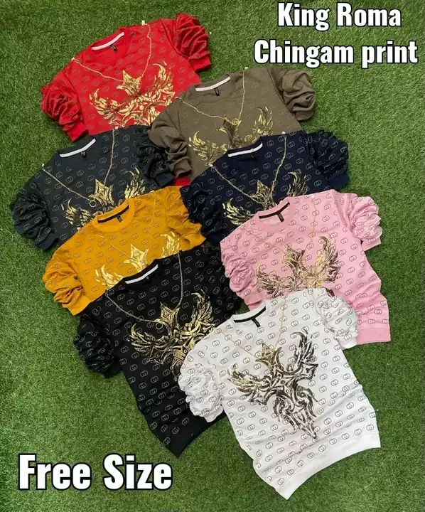King Roma Chingam Print Round Neck Tshirt  uploaded by Friends Collection on 5/29/2024
