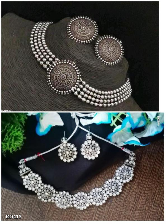 *Cash On Delivery Available*


*Catalog Name: *oxidised jwellery set combo*

* Best Price In M uploaded by SN creations on 5/9/2024