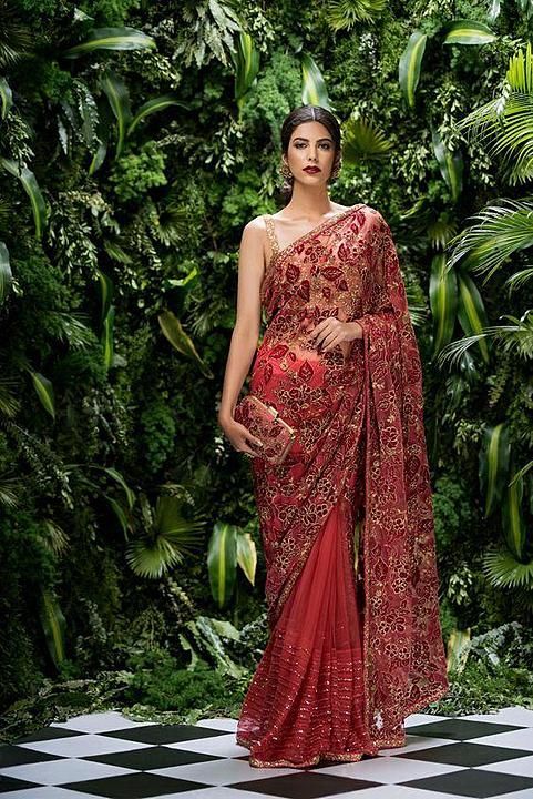 Elegant Butterfly Net To to ton Sequence saree  uploaded by business on 2/12/2021