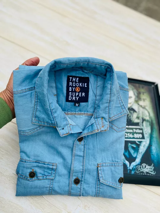 *SUPERDRY DENIM SHIRTS* 🤩

*DENIM ARTICLE * ✨

*PREMIUM  ARTICLE*💕

*Fabric100%  cotton  OUR    GU uploaded by SN creations on 1/12/2023